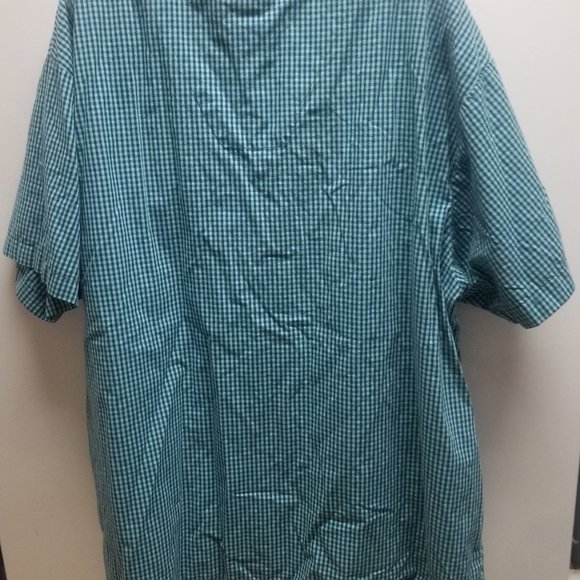 Stafford men's Sleepwear set, turquoise/blue plaid XXL - Picture 3 of 6